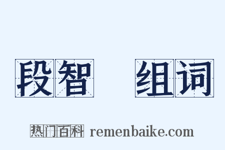 段智興组词是什么意思的图片